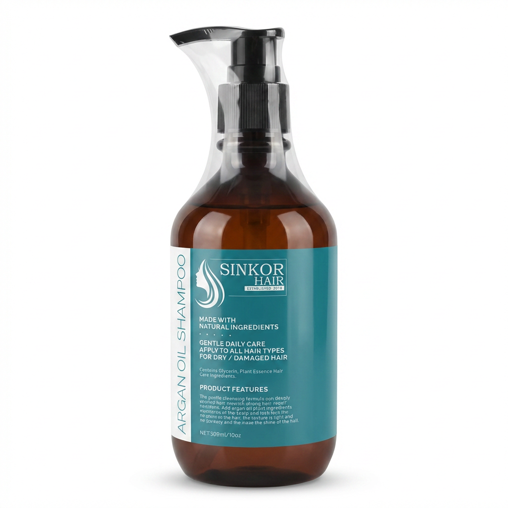 Sinkor Hair Argan Oil Shampoo 500ml front label