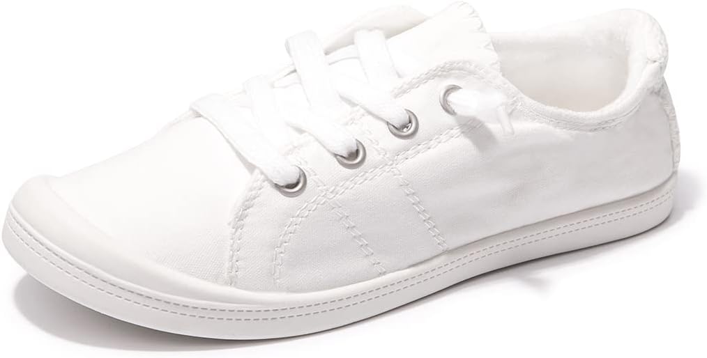 Slip-On Canvas Sneakers - White