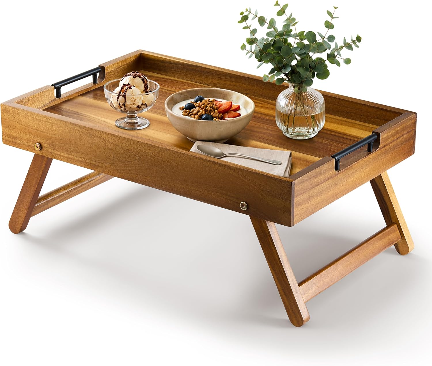 Folding Breakfast in Bed Tray - Acacia