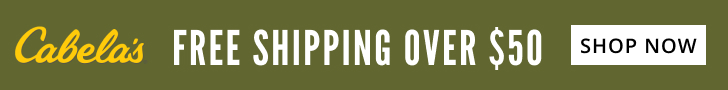 Cabela’s outdoor gear advertisement