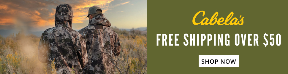 Cabela’s outdoor gear advertisement