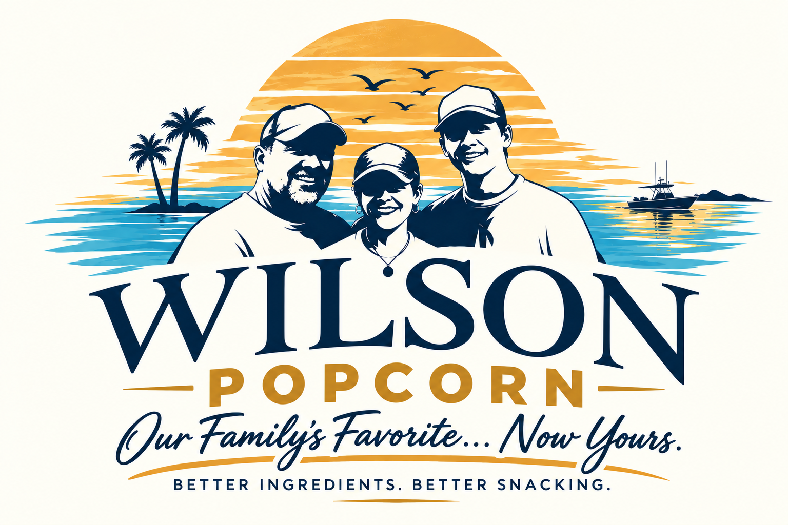 Wilson Family Coastal Popcorn Emblem