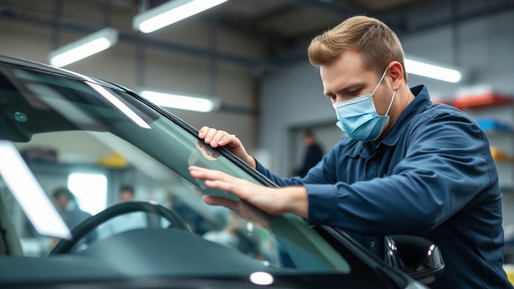 Legendary Auto Glass technician performing rock chip repair in Colonial Heights, VA