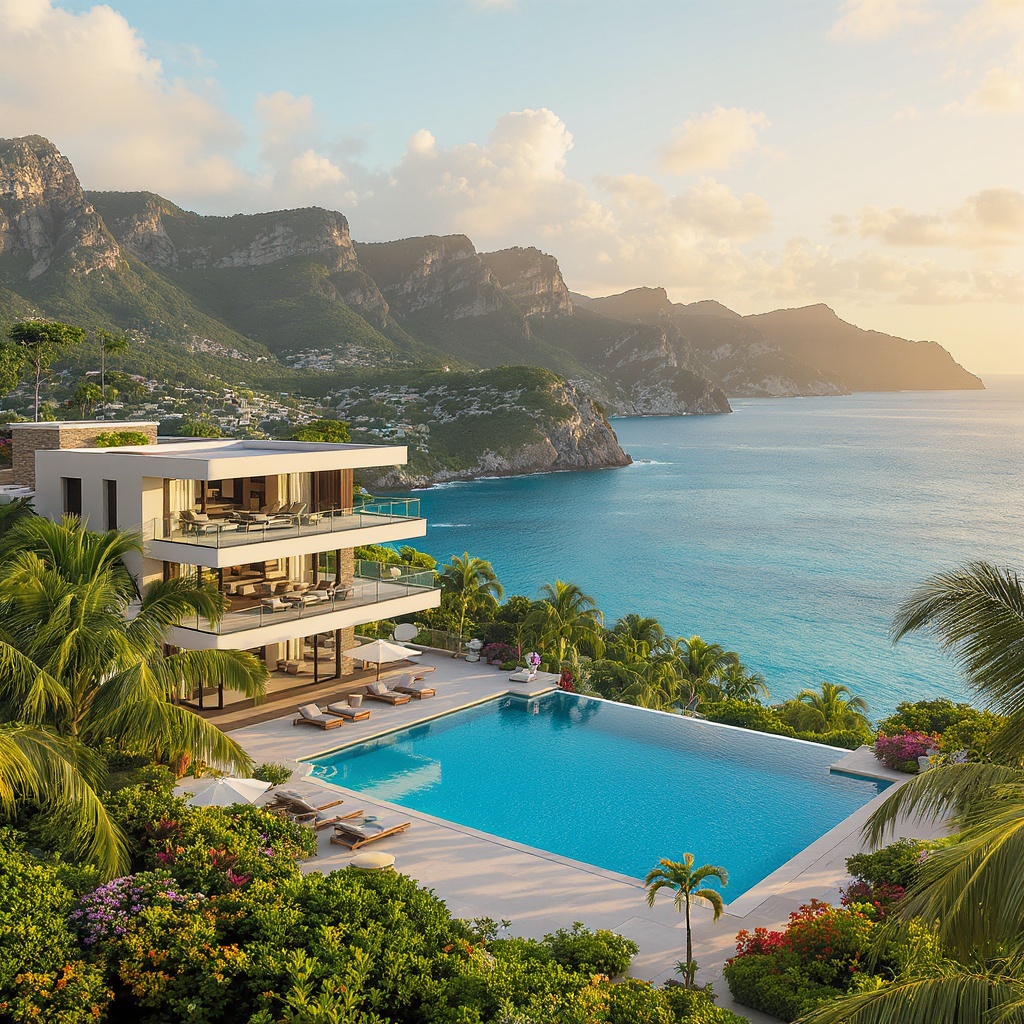 Villa avec piscine privée et vue mer en Guadeloupe