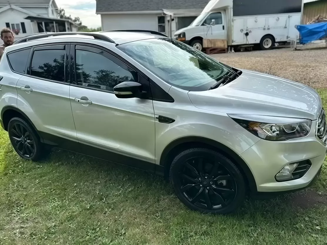 A silver SUV ready for mobile detailing